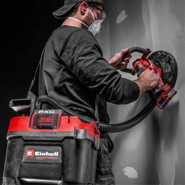Фото - Пилосос для сухого прибирання з контейнером і мішком Einhell Professional TP-VC 18/10 Li BL 18В (2347155)